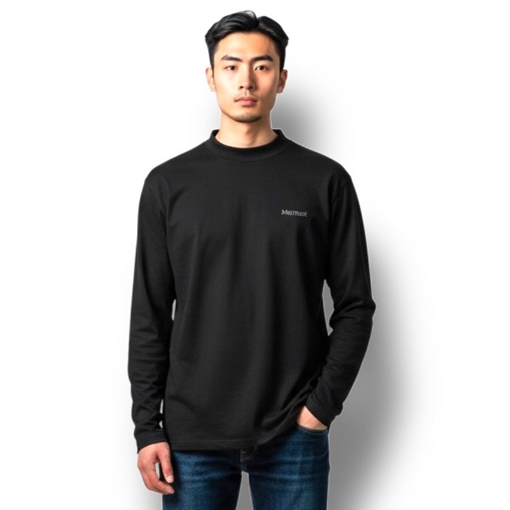 Marmot Men's Windridge Long-Sleeve T-Shirt Performance Outdoor UPF 50 Black XXL
